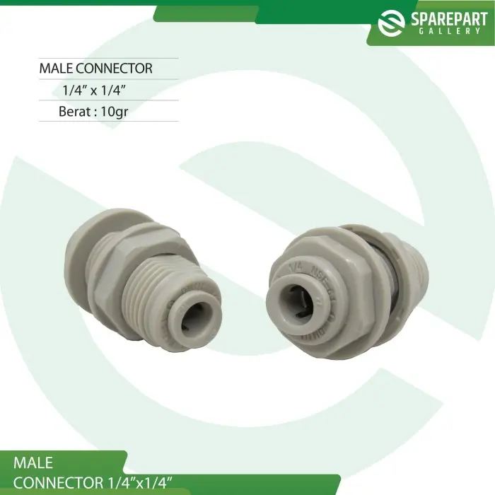 Filter Fitting Male Connector 1/4"x1/4" DMfit (Bult Head Union)
