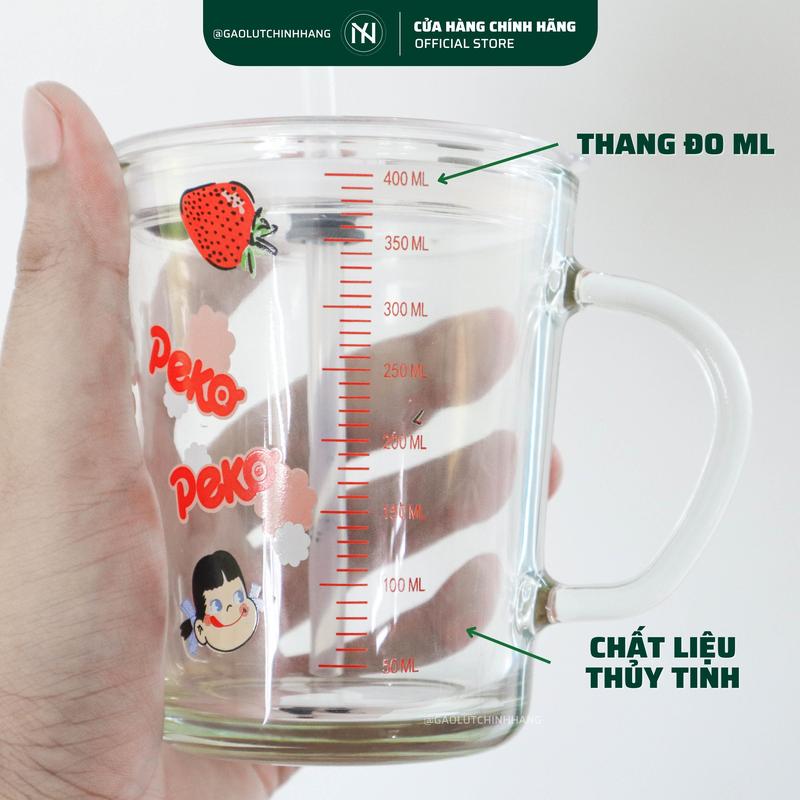 Cốc Chia Vạch Thủy Tinh Có Nắp 1