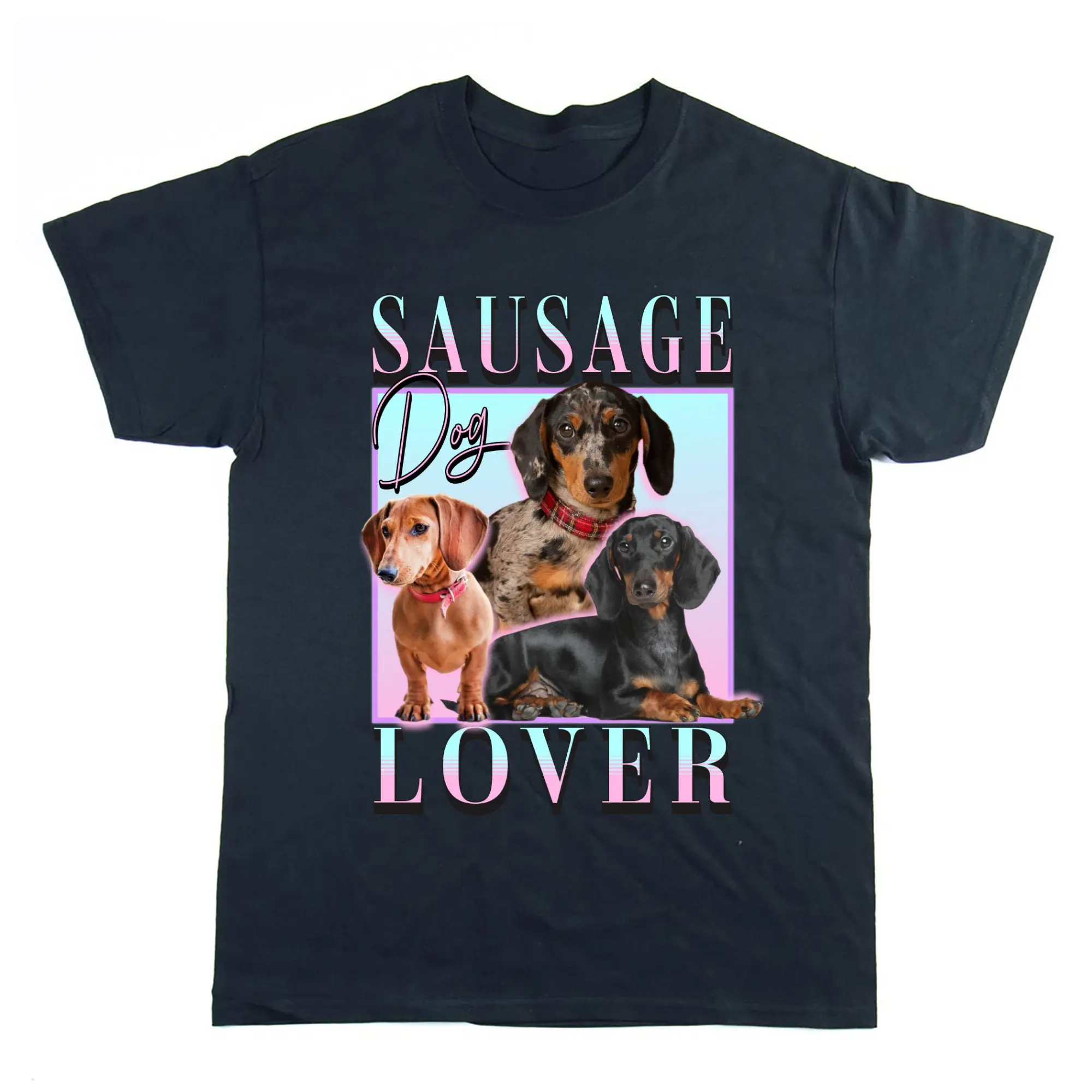 Sausage Dog Lover, Dachshund Homage Tee, Sausage Dog Gift, Dog Owner Gift, Pet Portrait, Miniature Dachshund Owner, Gifts for Sausage Dogs