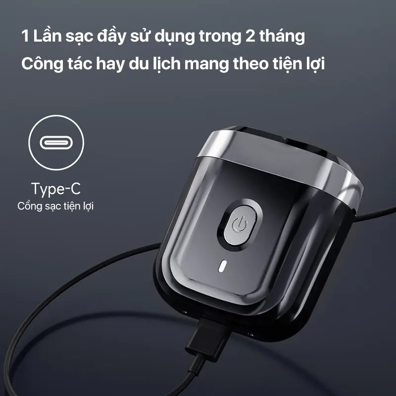 Máy Cạo Râu Enchen Mini 6, Lưỡi Kép Siêu Mỏng, Chống Thấm Nước IPX7, Cạo Râu Khô Và Ướt, Pin Có Thể Sử Dụng Lên Đến 6 Tháng, Bảo Hành Có Sẵn 1