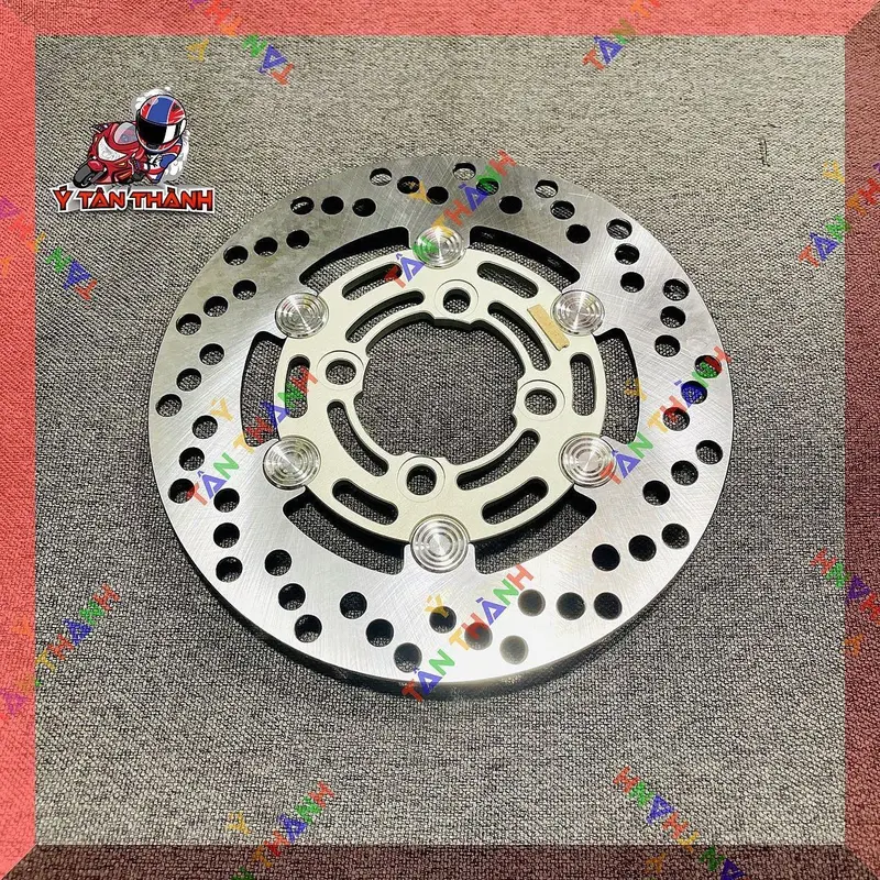đĩa thắng moto 3 phen inox lòng nhôm 4