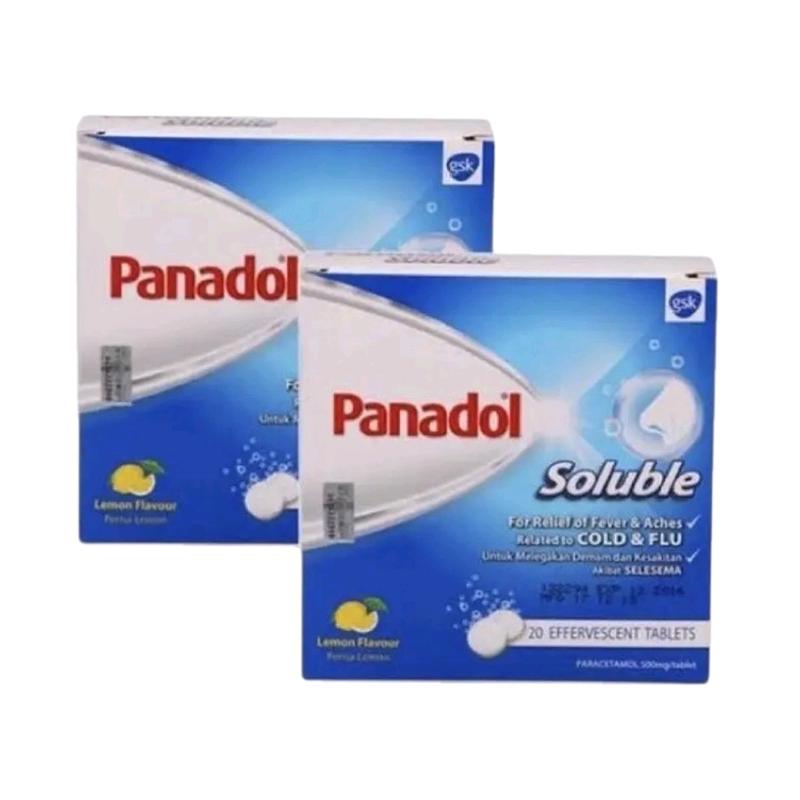 Panadol Soluble- Per Box isi 20 Tablet Dewasa& Anak 0
