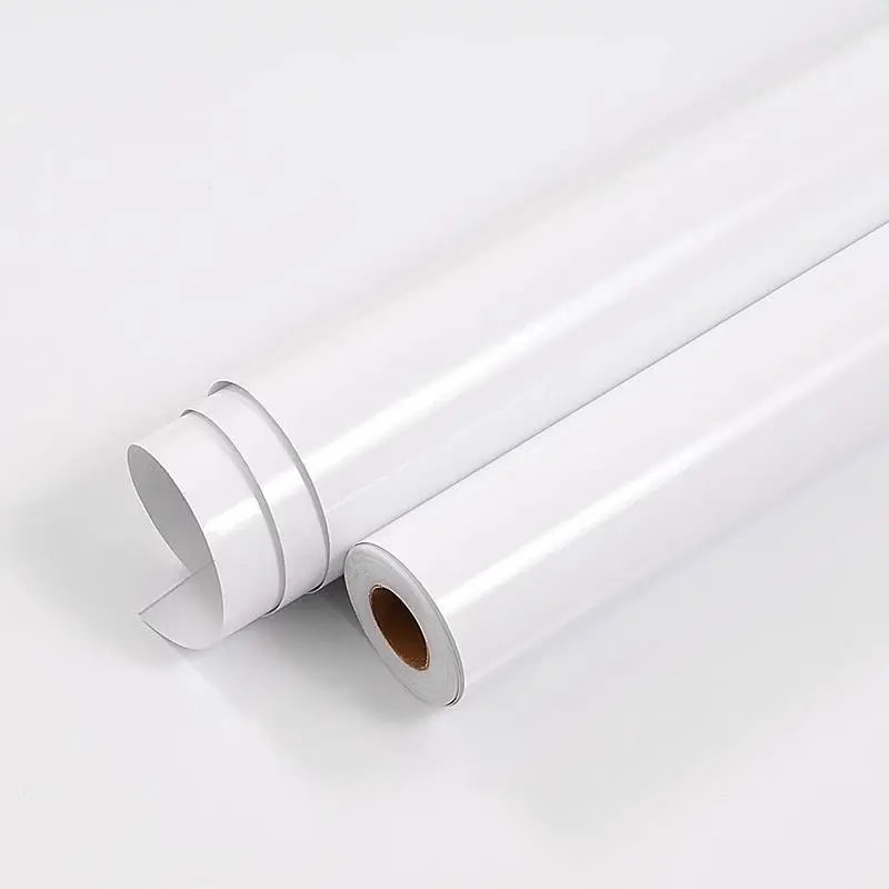 Solid Color Self-adhesive Wallpaper, 1 Roll Waterproof & Moisture-proof Wall Sticker, Wall Decor for Home Kitchen Living Room Bedroom 2