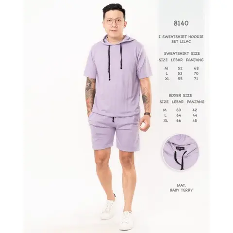 Jane Frey Clothing Hoodie Set Freypv 8140 Sweatshirt Hoodie Set M-XL Sweater Set Casual Sweatshirt Workout Pria Polos Katun sweater satu set celana 5