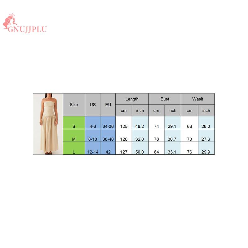 Product Introduction of ~Ship Immediately~ “12345” TikTok's #1 Women's Tube Long Dress! Ruched Boat Neck, Backless & Sleeveless/Strapless - Flowy, Chic & Effortlessly Stylish for Every Occasion! 0