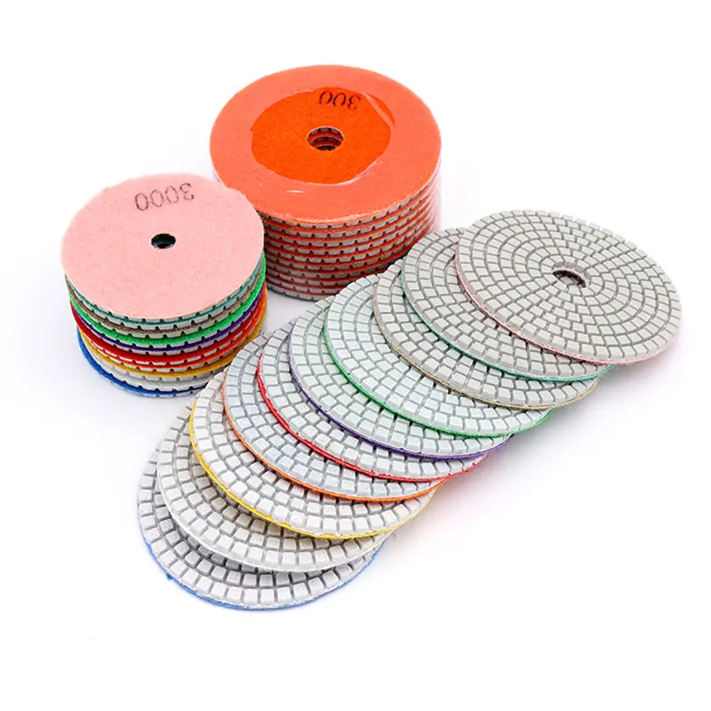 Đĩa Mài Chà Nhám 3 Inch, Miếng Đánh Bóng Ướt Cho Gạch, Đá Cẩm Thạch, Đá Gốm 1