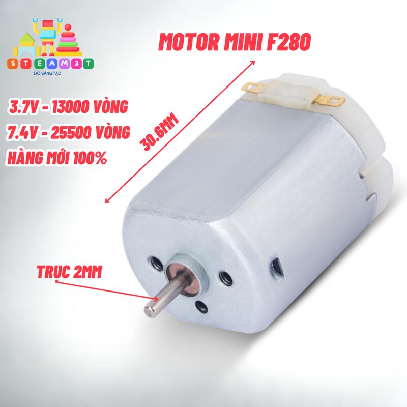Motor động cơ 280 3.7V - 7.4V cho máy tăm nước, máy mát xa, động cơ rung, chống…