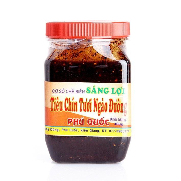 Tiêu Ngào Đường SÁNG LỢI - Hũ lớn 400g - Đặc sản Phú Quốc