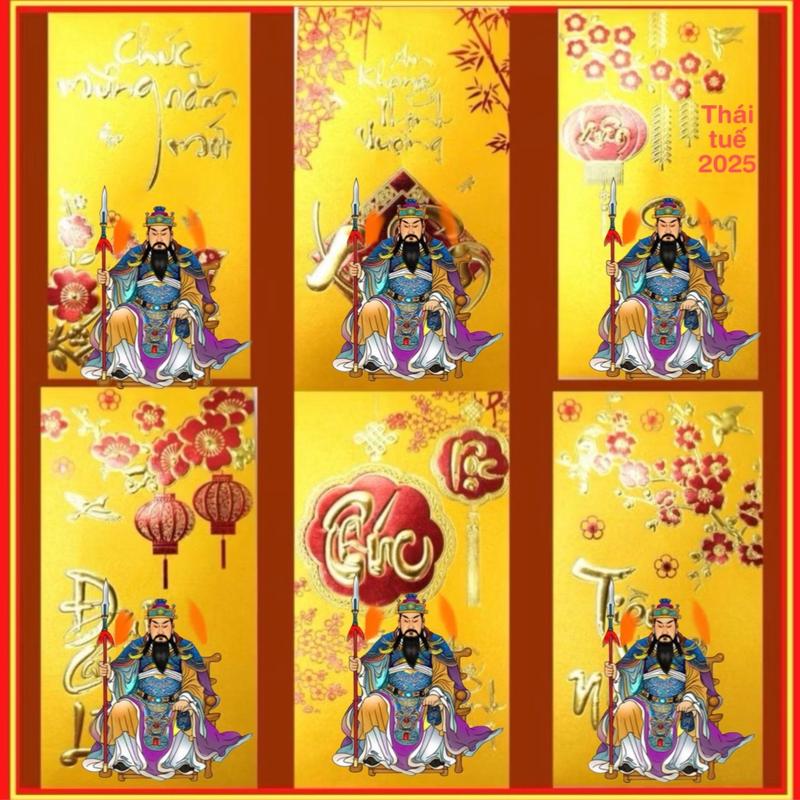  Bao lì xì vàng 2026 Bính Ngọ ép nhựa 2 mặt kịch thước 4*7cm 