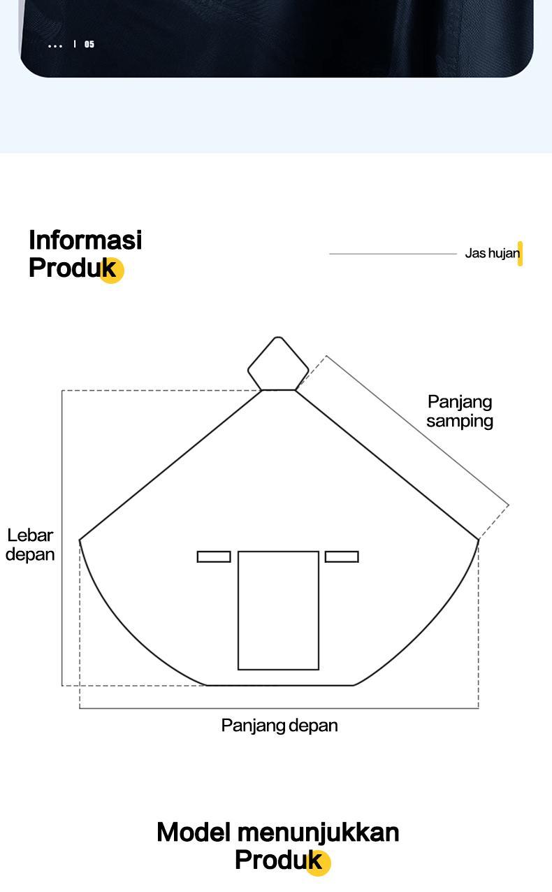 Jas hujan terbaru untuk dua orang, jas hujan motor yang modis dan tahan lama, tebal dan anti air, cocok untuk berkendara motor, bisa digunakan pria dan wanita