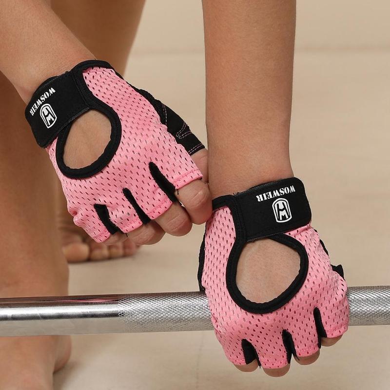 Unisex's Solid Color Half Finger Sports Gloves, Breathable Non-slip Gym Gloves, Sports Gloves for Gym Workout, Fitness Accessories 7