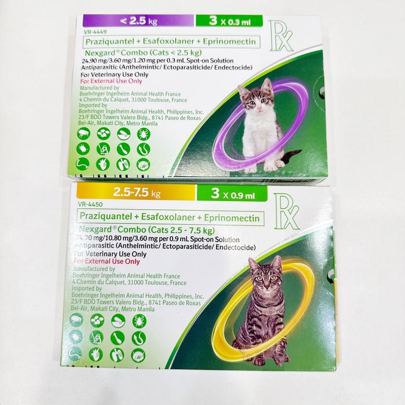 Nhỏ gáy Nexgard combo trị ve bọ chét nội ngoại ký sinh trùng