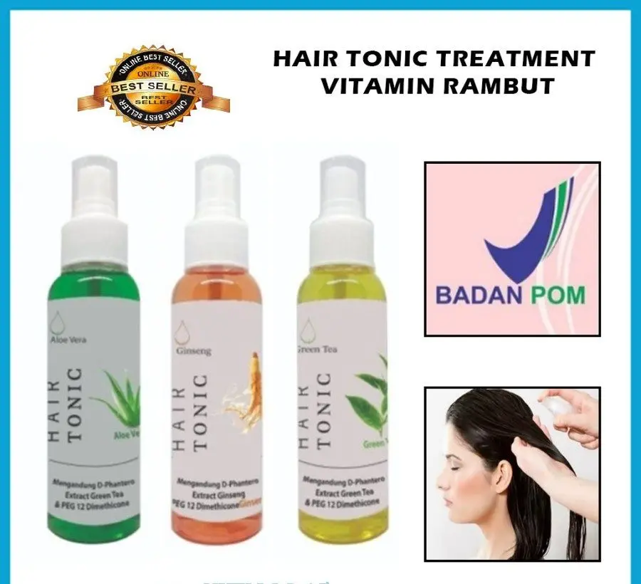 TERLARIS!! Hair tonic untuk rambut rontok 60ml - hair treatment tonic -  Vitamin Rambut - Multivitamin Treatment