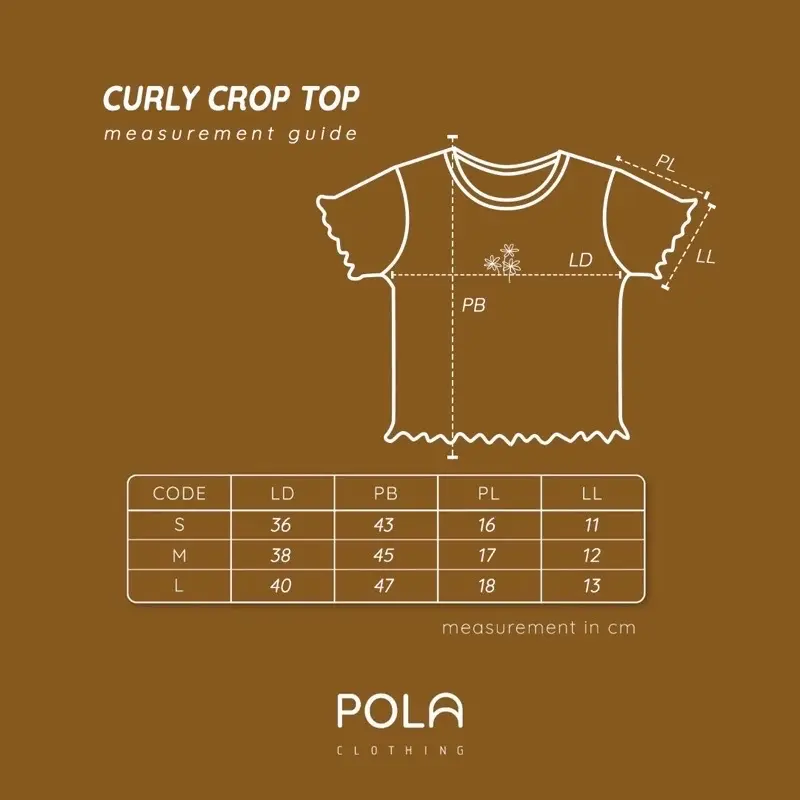 Polaidn Curly Crop Top-Atasan Wanita Lengan Pendek 3