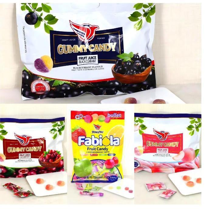 Nhiều loạt các hương vị trộn hợp của kẹo dẻo trái cây đào việt quất nho đen xoài cam táo xanh dâu tây Ăn Vặt Snack Candy Food Chua chip chip kẹo sữa douyin kẹo không ngọt kẹo crystal candy keo kẹo dẻo trái cây chip chip kẹo dẻo chip chip