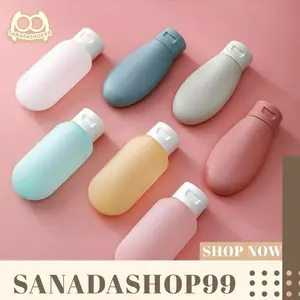 Botol Travel Portable Tempat Sabun Cair Botol Sabun Shampoo Lotion Ukuran 60ml Refill Plastik Fliptop Tempat Isi Ulang Cosmetic