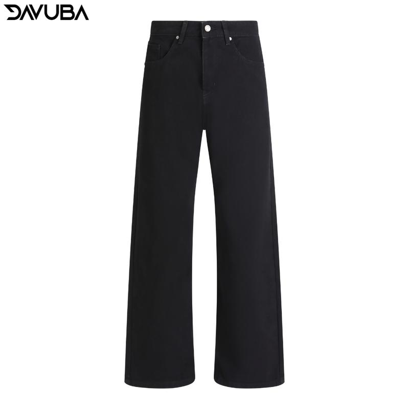 Quần Jeans Ống Rộng DAVUBA trơn SM113 1