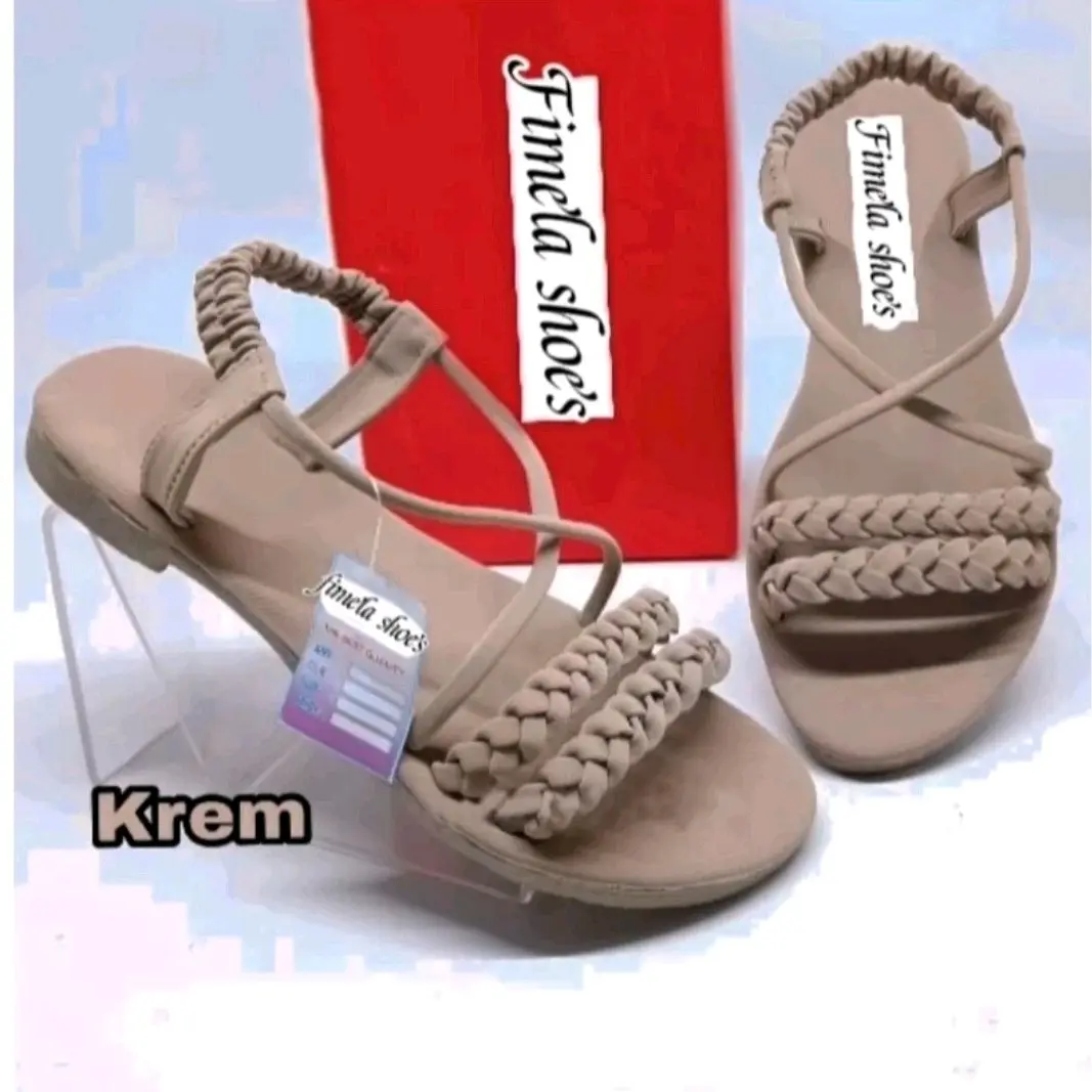 SANDAL SELOP ANYAM-ANYAM