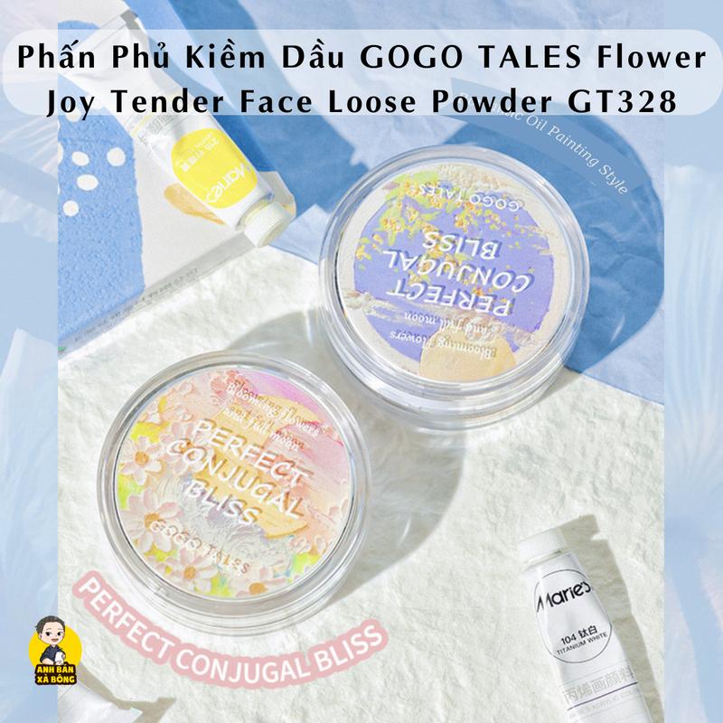 Phấn Phủ Kiềm Dầu GOGO TALES Flower Joy Tender Face Loose Powder GT328