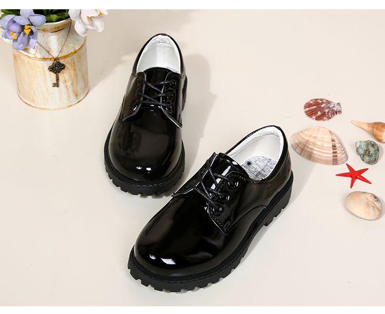 Product Introduction of Giày Da Bé Trai Giày dễ phối đồ Cho Trẻ Em Nhỏ Trai Màu Đen Biểu Diễn Mùa Xuân Và Mùa Thu Mới Đế Mềm Cho Trẻ Em Trung Và Lớn 3