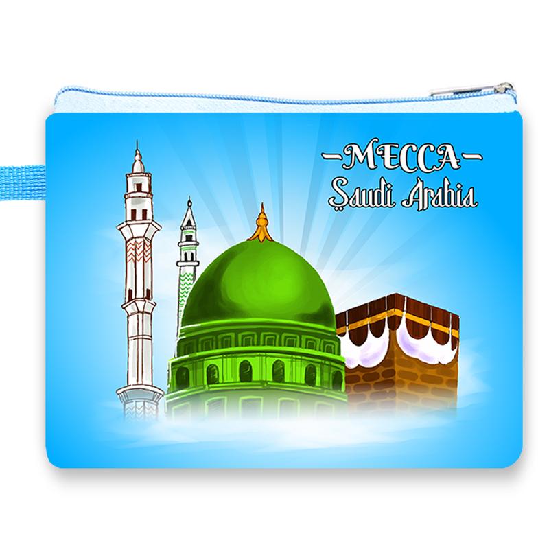 Dompet Mini Pouch Seri Mekkah Oleh-Oleh Souvenir Haji Umroh Dubai Arab Saudi Uni Emirat Arab Madinah Mecca Khalifah 6