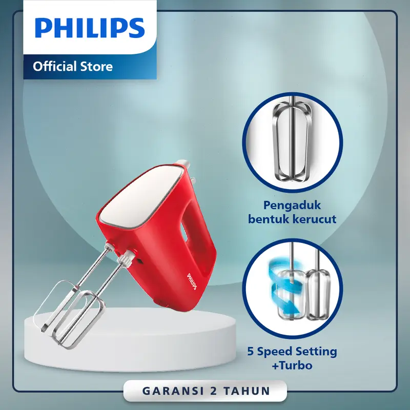 Philips Mixer (Hand Mixer ) - HR1552 - 170 Watt , Mixer Philips Chopper Mixer 1