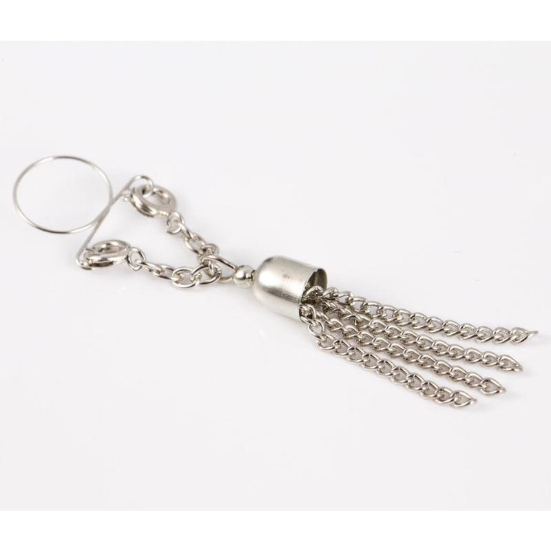 Product Introduction of Tassel Nipple Ring New Nipple Ring Tassel Chain Fake Nipple Ring Breast Jewelry Body Piercing Jewelry 9