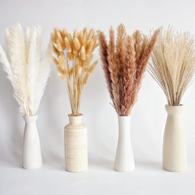 Natural Dried Pampas Grass (100pcs), Home Decorative Grass, Dried Pampas Grass for Home Table Decoration, Party Decor, Room Decor, Room Accessories 3