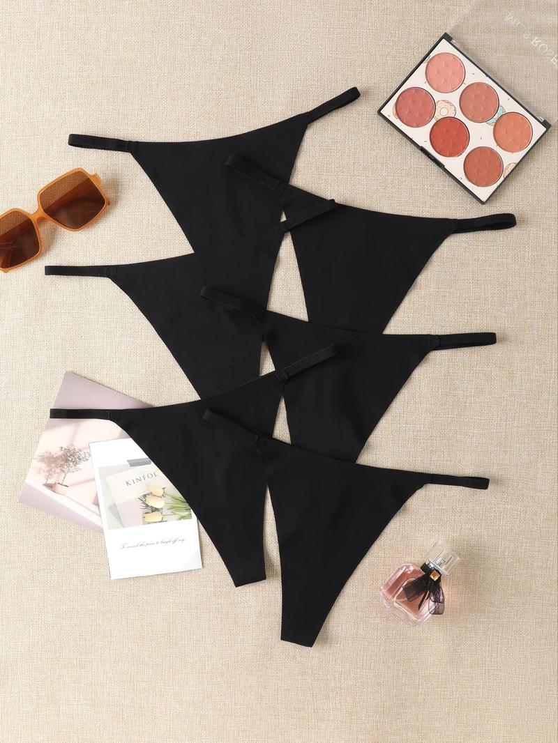 Product Introduction of Women's 6pcs Heart Shaped Ring Linked Thongs, Sexy Casual Soft Comfy Breathable Panty for Daily Wear, Women's Sexy Underwear for All Seasons 2