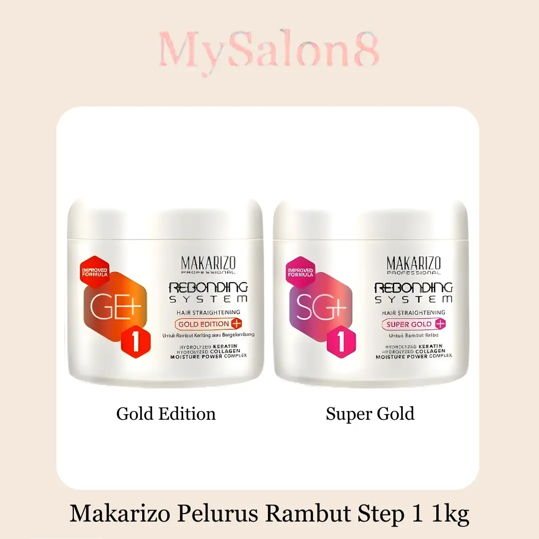 Makarizo Rebonding System Pelurus Rambut Step 1 1000g