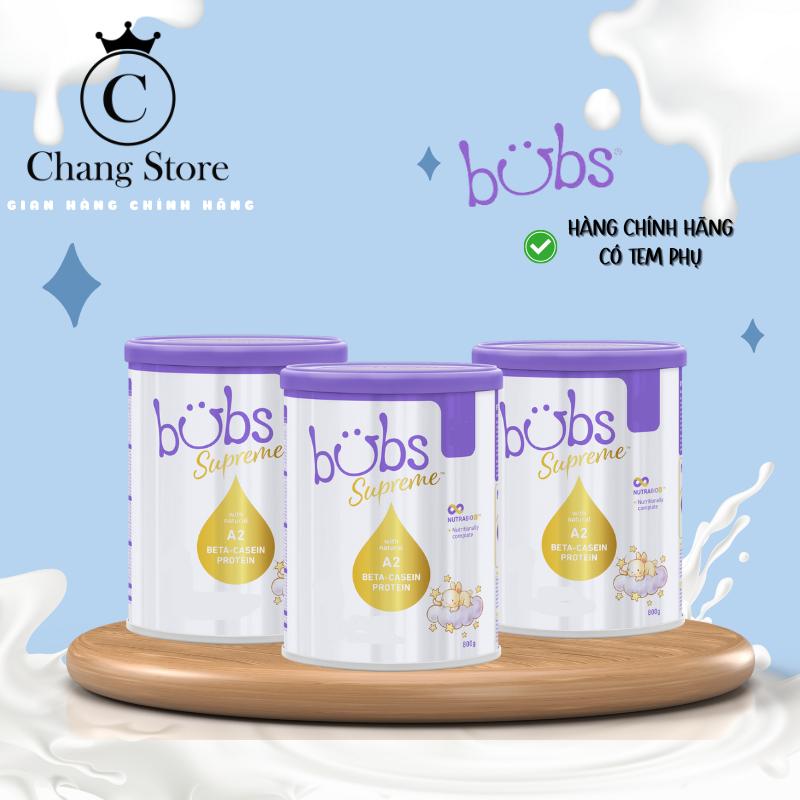 Sữa Công Thức Bubs Supreme Organic A2 Đầy Đủ Tem Phụ Lon 800g