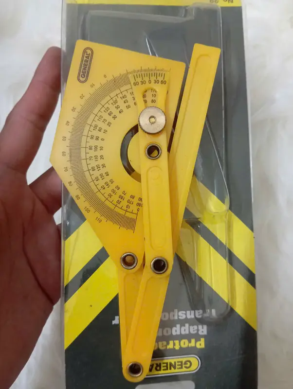 Dụng cụ đo góc và thước đo góc chính xác BBLUE 0° Đến 180° 4