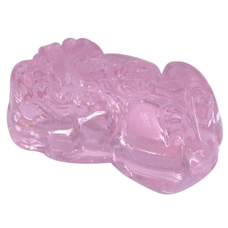 Mặt tỳ hưu pha lê hồng phấn 3.2 cm MFLTHHPN 5