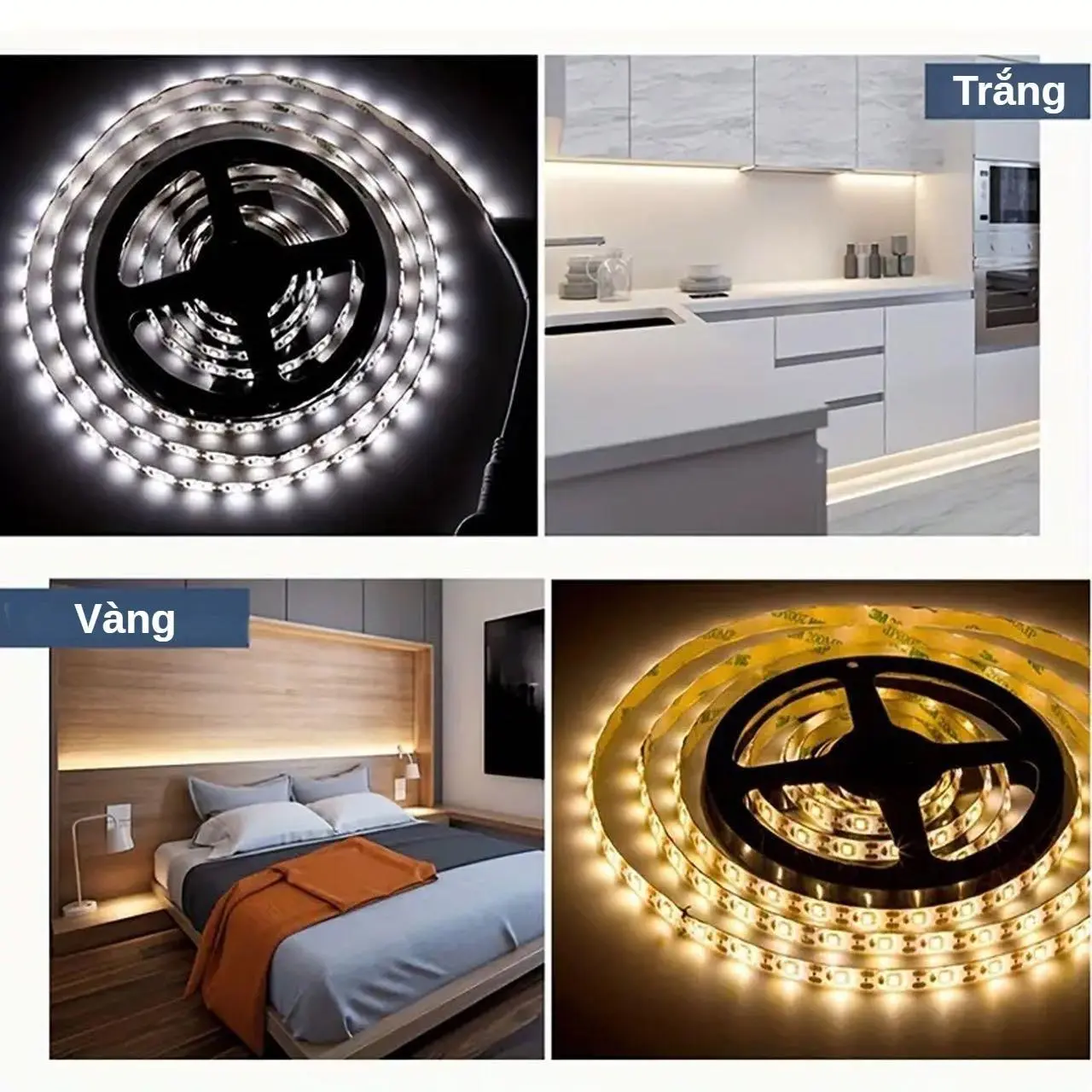 Đèn LED dây USB 5V với 2 màu sắc vàng và trắng, ánh sáng nhẹ dịu an toàn cho mắt, thiết kế tiện ích phù hợp trang trí đa năng trong không gian sống và làm việc. led  silicon dây  đèn cắt được led  dẻo dán chỉ  led nhôm dây  đèn 3 chức