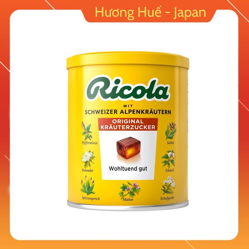 [Date 01.2028] Kẹo Ngậm Thảo Dược Ricola 250g Đức/Hà Lan..