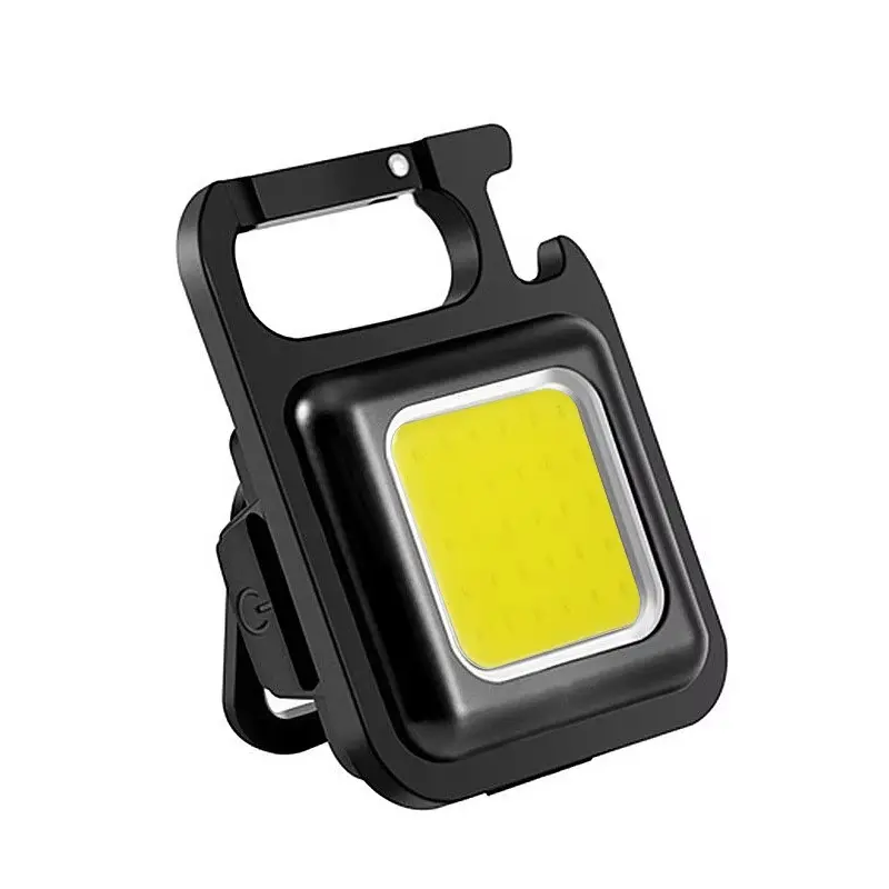 Super Bright MINI COB Keychain Flashlight Charging Lamp Camping Lights with Magnet 4 Lighting Modes for Camping Home