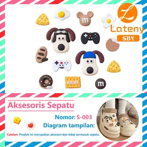 Lateny Aksesoris Sandal Lucu Boneka Kartun/Bunga/Beruang/Anak Anjing Aksesori Sandal DIY