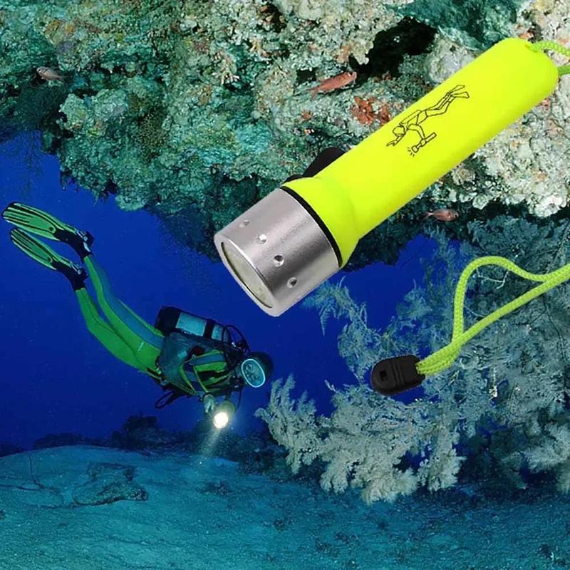Product Introduction of Powerful Flashlight on The Battery Mini Portable Lighting Lights High Lumen LED Diving Flashl Waterproof Flashlightight Lantern 3