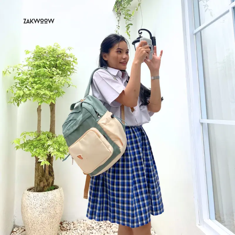 Zakwoowstyle Nomi Backpack FREE PIN | Tas Wanita | Ransel Wanita (TULIS NOTES utk BUNDLING JAS HUJAN) 6