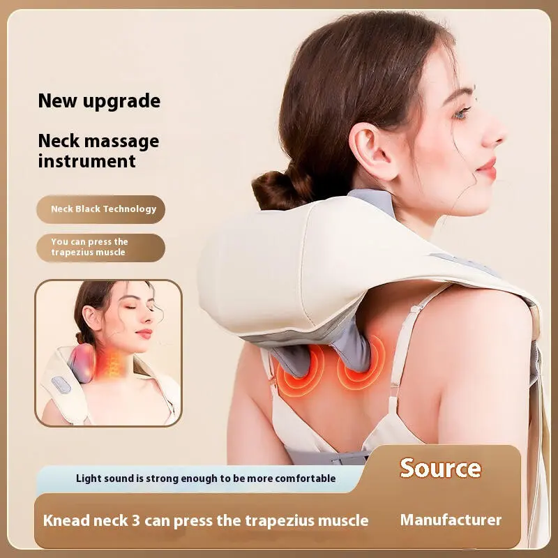 New Trapezius Muscle Shoulder Neck And Cervical Spine Massager Biomimetic Massage Constant Temperature Hot Compress