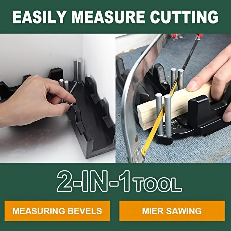 Product Introduction of Portable 2-in-1 Miter Measuring & Cutting Tool, Precision Woodworking & DIY Tool, Durable Plastic Measuring Tool, Ideal for Woodworkers & DIY Enthusiasts 5