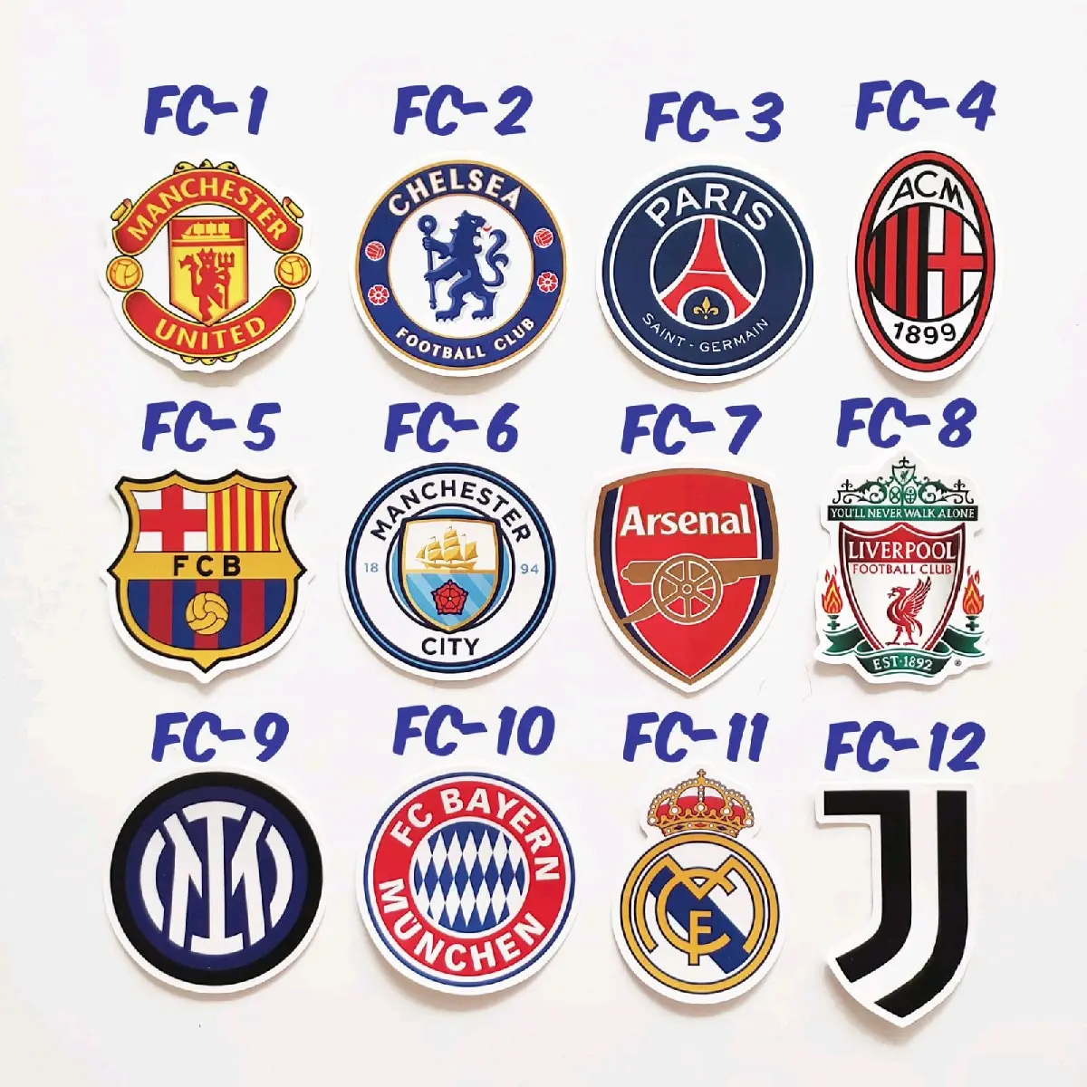 Sticker Logo Klub Sepak Bola Football Club Soccer Merchandise