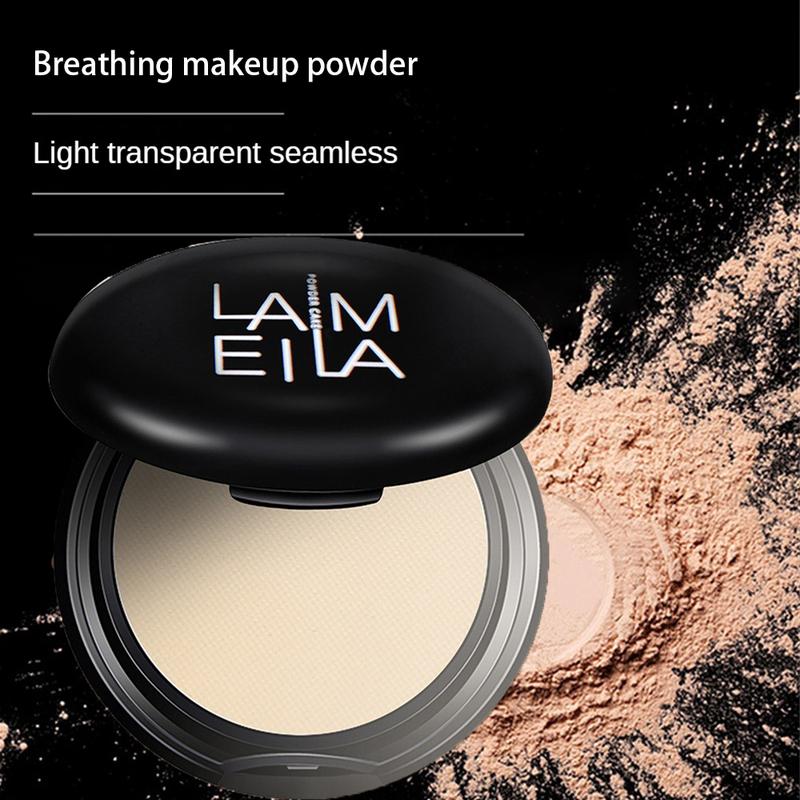  Phấn Phủ Dạng Nén Kiểm Soát Dầu LAMEILA Lâu Trôi Làm Trắng Trang Điểm Khóa Phấn Phủ Kem Nền Thích Hợp Đi Làm Làm Sáng Lì Không Trọng Lượng Bánh Kem Kem Che Khuyết Điểm Nhẹ Độ Che Phủ Tự Nhiên 
