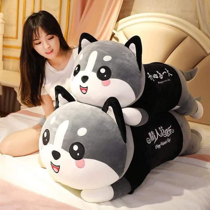 Gấu Bông Mèo Bi Xám Alaska Siêu To size 1m4 1m1 Thú Nhồi Bông Toy