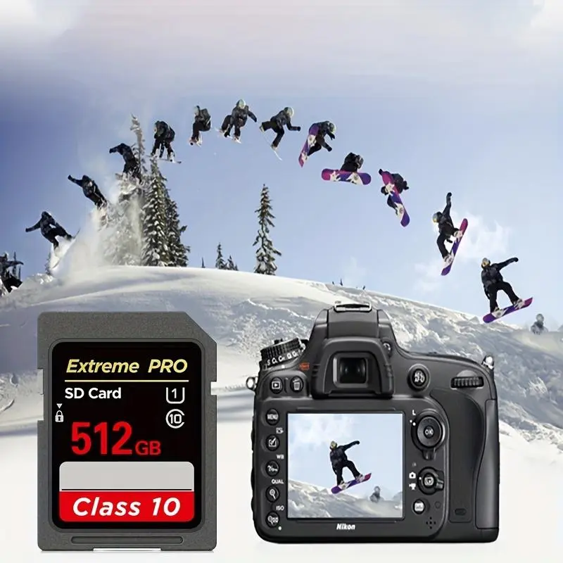 4K HD Quality High Speed SD Card, Memory Card SD Card for Camera, 1 Count Efficient Transimission Flash Card, Professional Camera Accessories, Best Gifts for Men 5