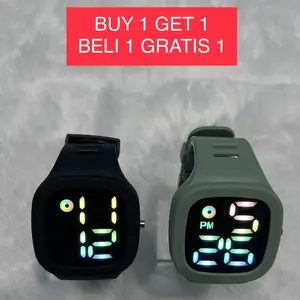 (BELI 1 GRATIS 1) JAM TANGAN LED PRIA WANITA ANTI AIR M139 (BISA COD)
