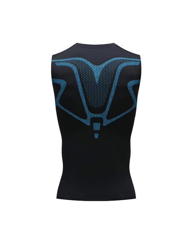 Men's Compression Round Neck Shapewear Tank Top, Quick Drying Breathable Sleeveless Tummy Control Shaper Top, Men Shapewear for All Seasons, Activewear for Runner, Compression Garment 6