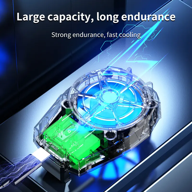 NETPAC Wireless Funcooler X52 Fancooler Built-in 300mAh Baterai Pendingin HP Cooling Fan Gaming Radiator RGB Original 3