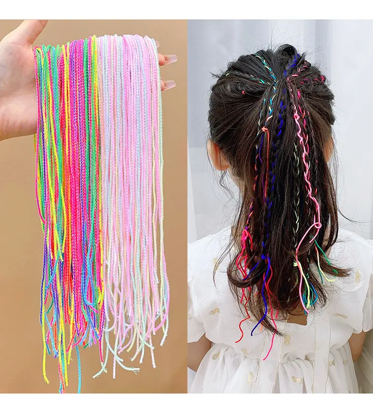 B010 Dây Buộc Tóc Nhiều Màu Sắc Cho Bé Gái 4