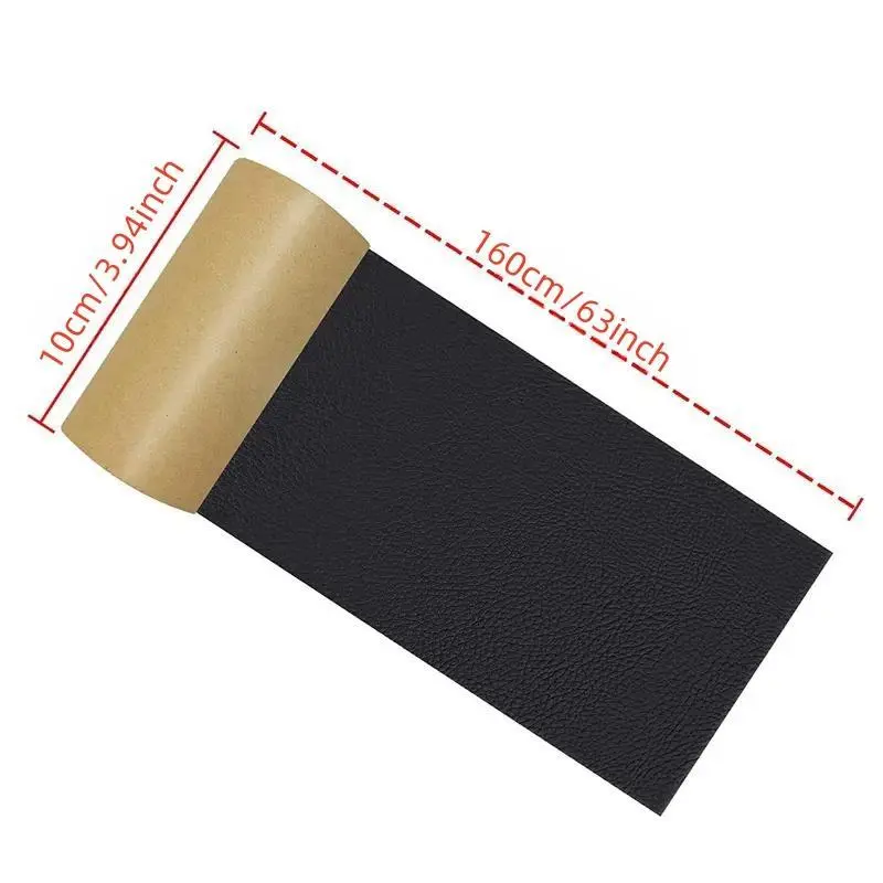 Self Adhesive Faux Leather Textured Fabric, 1 Count Multi-purpose Decorative Faux Leather Tape, DIY Repair Patch for Sofa, Car Seat, Furniture, Handbag, Jacket 1